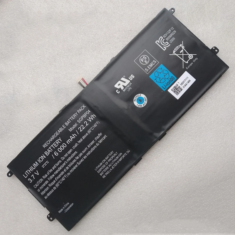 

New SGPBP04 Battery 3.7V 22.2Wh 6000mAh For Sony Xperia Tablet S PCG-C1 PCG-C1R PCG-C1S PCG-C1X Series GPT121 SGPT121US