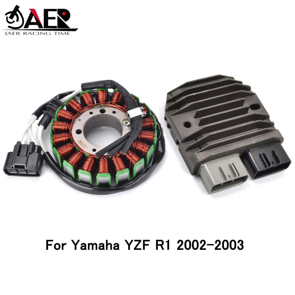 

Generator Parts Stator Coil + Voltage Regulator Rectifier for Yamaha YZF R1 YZF-R1 2002-2003