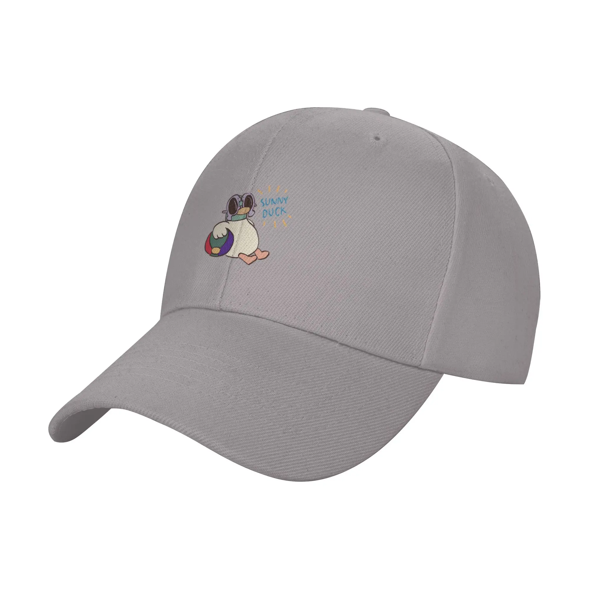 Cute Pet Girl Her Duck Little and Friend Cartoon Vintage Trendy Baseball Cap Morning Exercise Nylon Hip Hop Cap