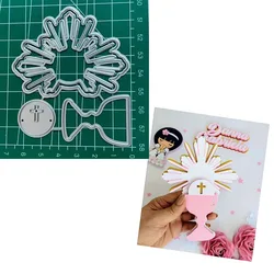 Jesus Christ Crucifix Metal Cutting Die Metal Cutting Die for DIY Scrapbooking Crafts Handmade Christmas Gift Card