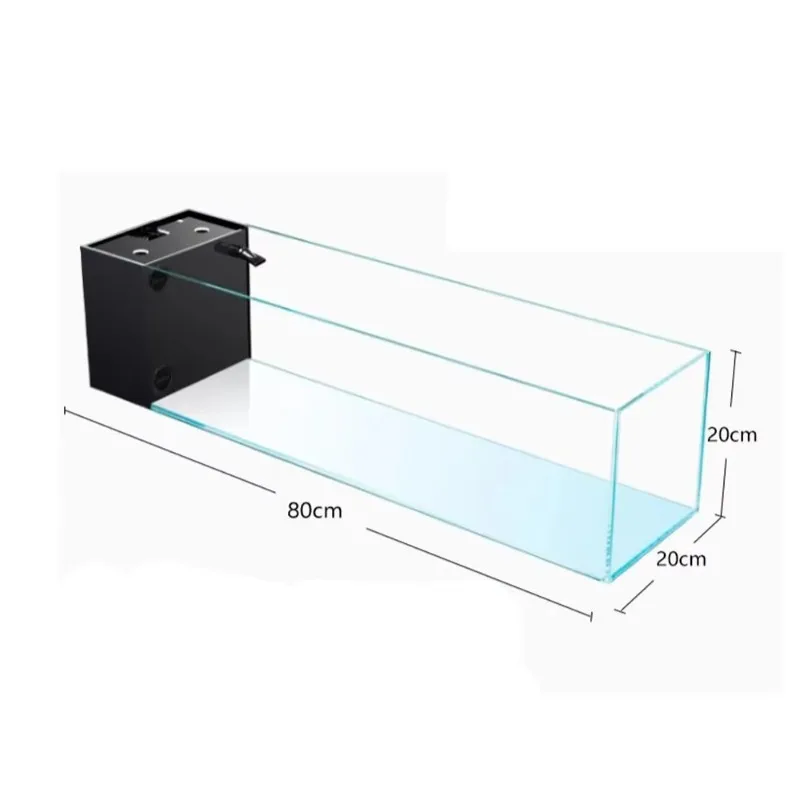 

Aquarium Medium and Small Ultra white Glass Landscaping Fish Tank Stream fish tank