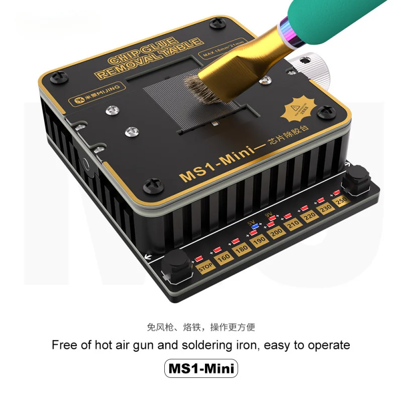 

Chip Glue Removal Tin Removal Heating Platform Wind Gun Soldering Iron Heating Tin Absorption Line No Damage to Solder