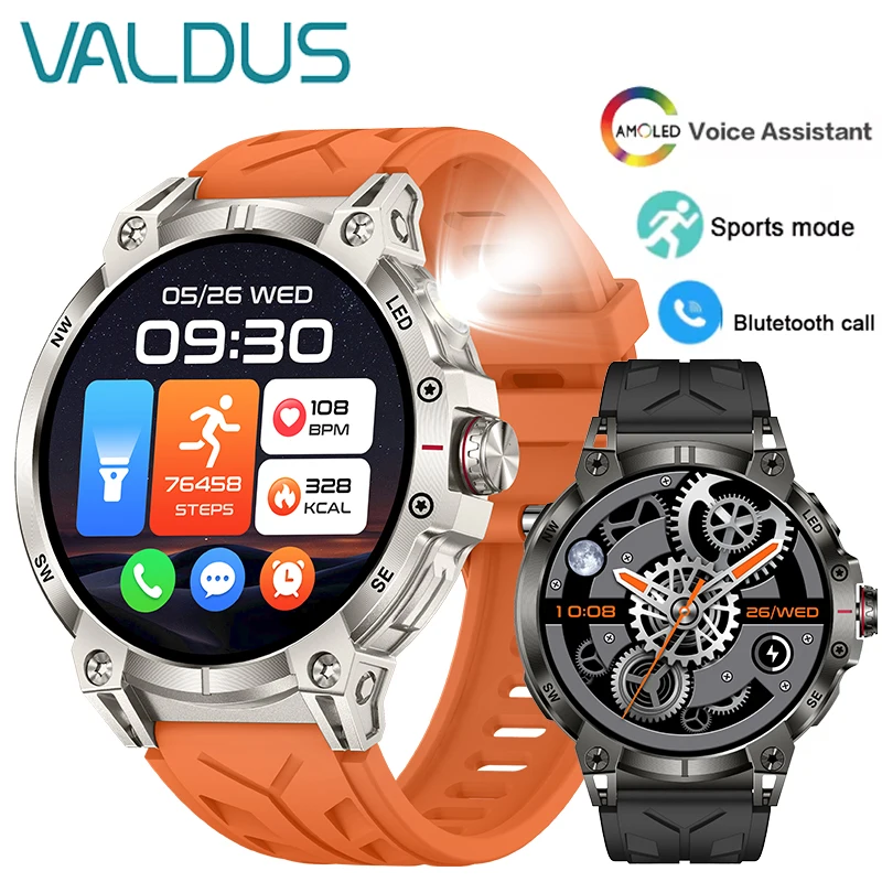 VALDUS Смарт-часы для мужчин и женщин AMOLED NFC Компас Фонарик с пульсометром Спортивный длительный срок службы батареи 2025 Новые умные часы VS19 BT Call VALDUS Смарт-часы для мужчин и женщин AMOLED NFC Компас Фонарик с пульсометром Спортивный длительный срок службы батареи 2025 Новые умные часы VS19 BT Call