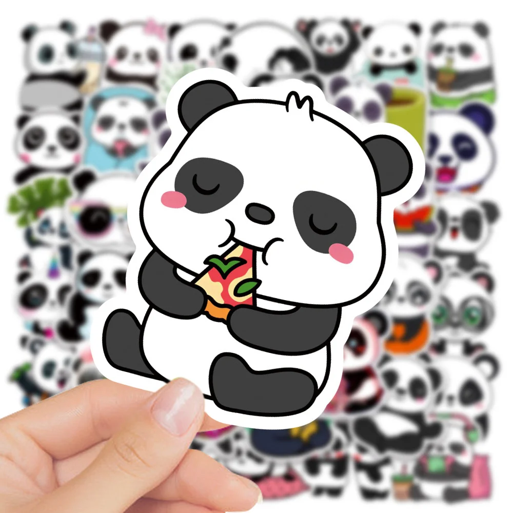 

10/30/50pcs Cute Animal Panda Cartoon Stickers Kawaii Creative Graffiti Decals Toys Water Bottle Laptop Phone Sticker Decoration
