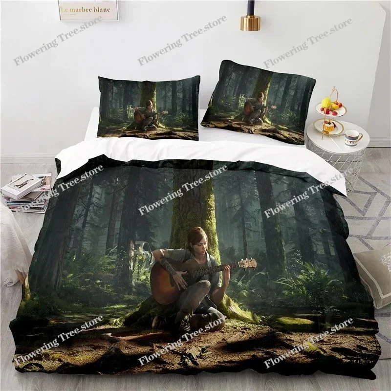 

3D Printed Game The Last of Us Bedding Set Boys Girls Twin Queen Size Duvet Cover Pillowcase Bed Kids Adult Home Textileextile