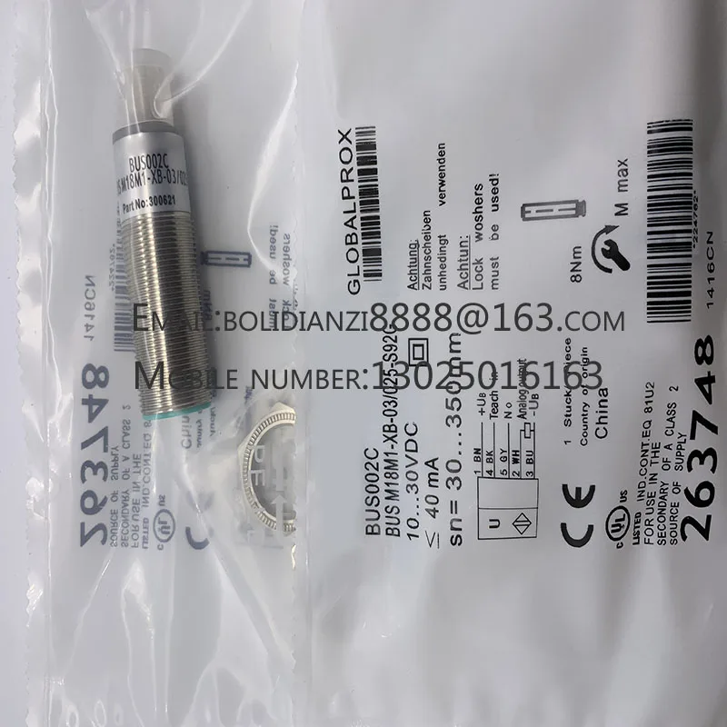 

New ultrasonic sensor BUS002C BUS M18M1-XB-03/025-S92G warranty for one year in stock