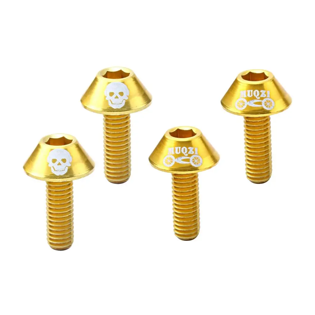 M6 CNC Aluminum Water Bottle Cage Bolts High Strength Bike Screws for Road Bicycle Holder Accessory