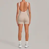 Sleeveless Backless Gym Rompers Women Sexy Monkeys One Piece Clothing Summer Sporty Tank Short Jumpsuit Fitness Short Overalls - Image 3
