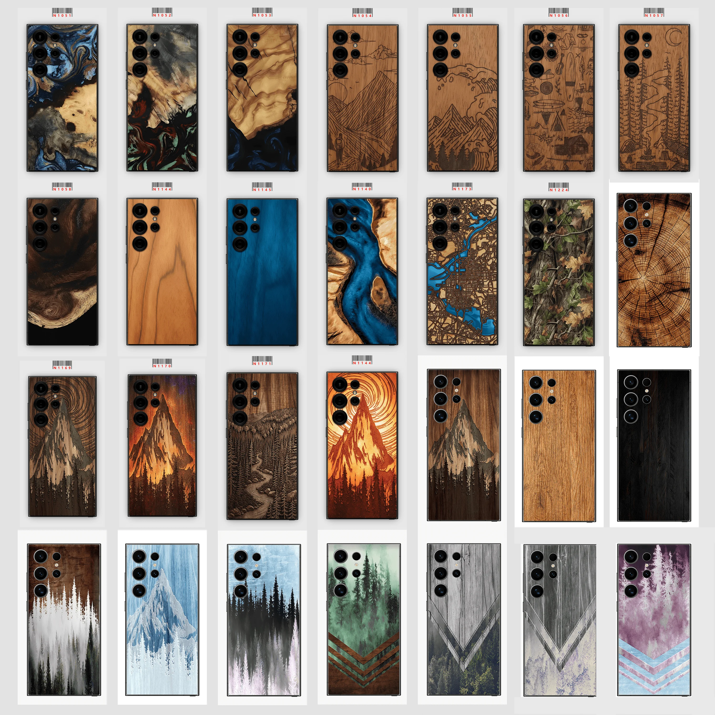 

NEW Skins Grain Film Wrap Phone Back Sticker For SAMSUNG Galaxy S25 S26 Ultra S24 Plus S22 Ultra S22 S21 FE Film