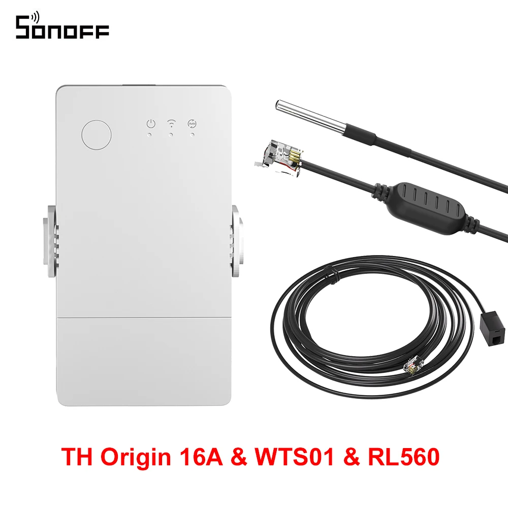 SONOFF TH Origin 16A/20A Smart Temperatur-Feuchtigkeitsschalter Überwachung Wi-Fi ESP32 Chip Smart Home Assistant über eWelink