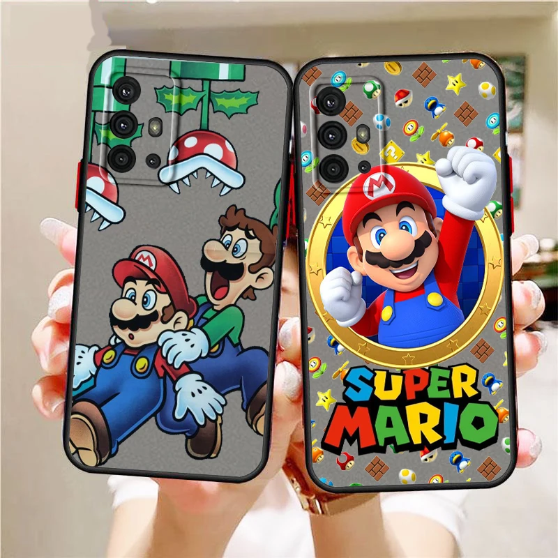 

M-Marios Art Popular Cartoon Frosted Translucent For Samsung Galaxy S24 S23 S22 S21 S20 FE S10 S9 S8 Plus Ultra Pro 5G TPU