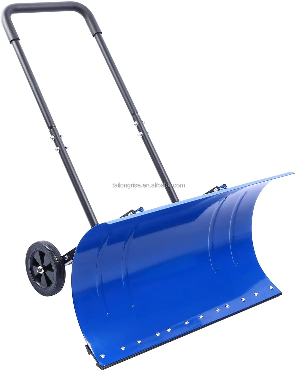 

Snow Pusher Snow Shovels With Adjustable Height And Angle Snow Removal With 30"x16" Blade Plow