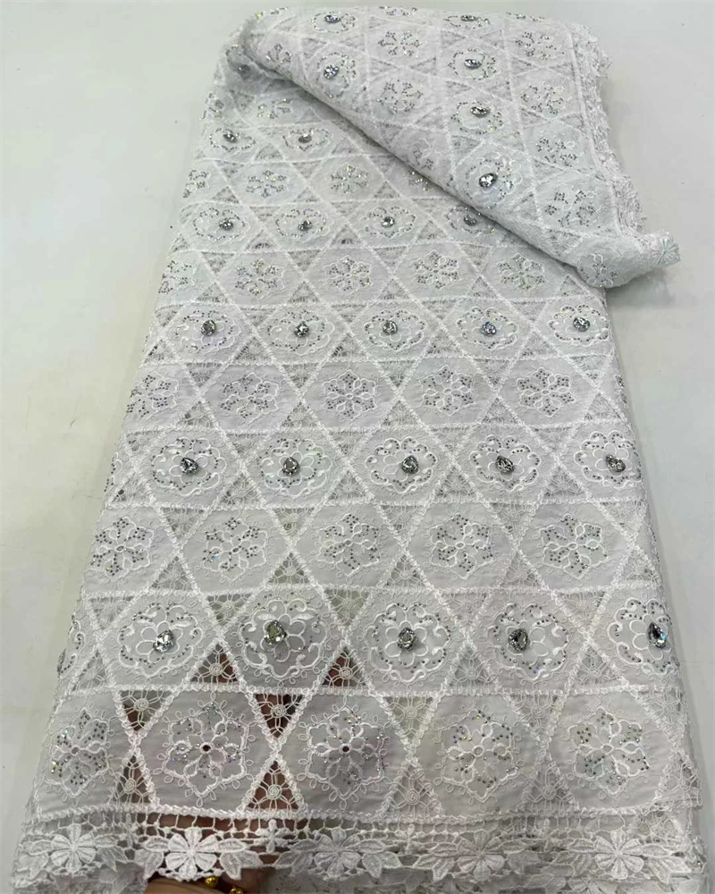 아프리카 레이스 원단 2025 나이지리아 프랑스 밀크 실크 메쉬 스팽글 레이스 원단 웨딩 파티 드레스 소재