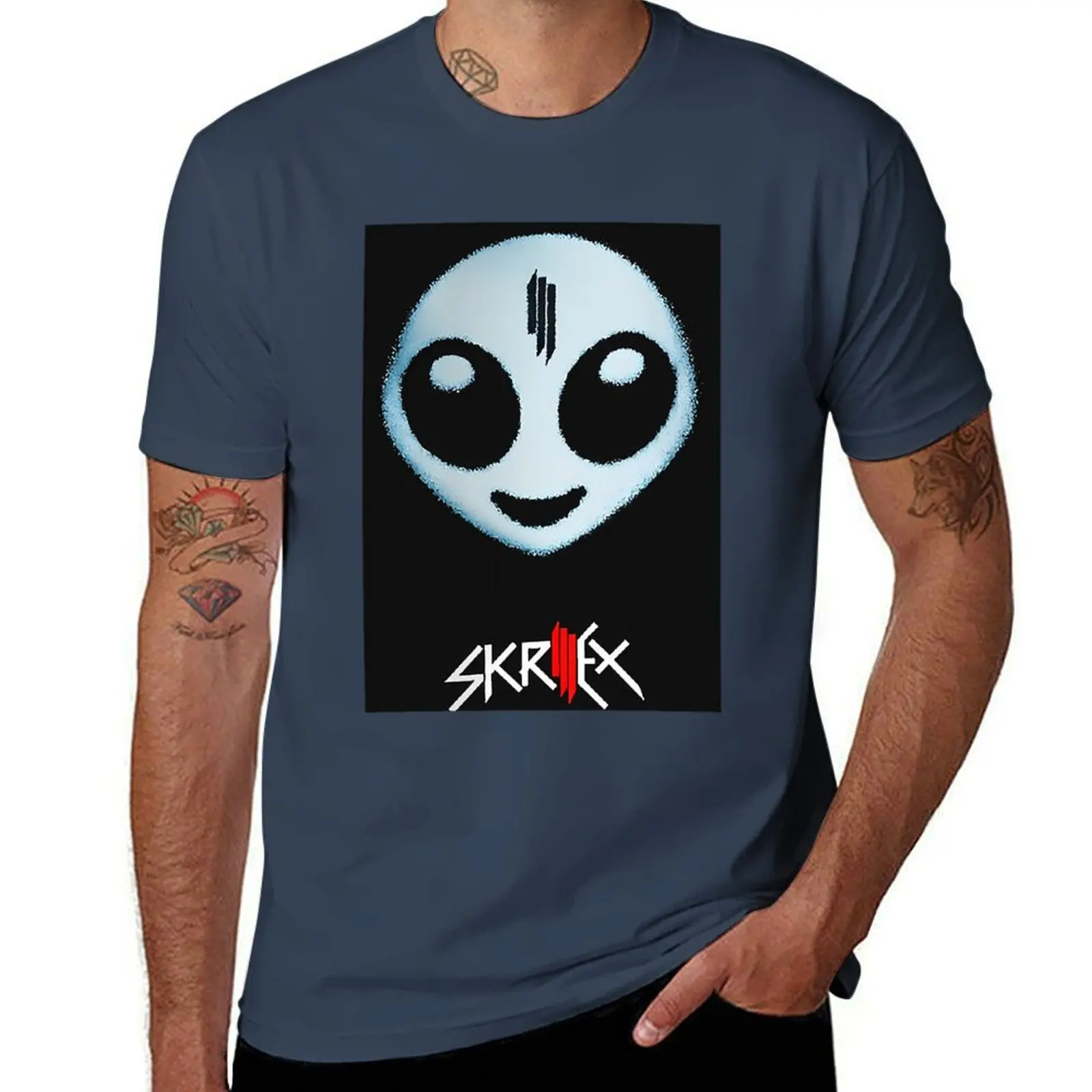 

skrillex trending T-Shirt man t shirts high quality luxury brand t shirt man cotton funny t shirts cotton T-Shirt