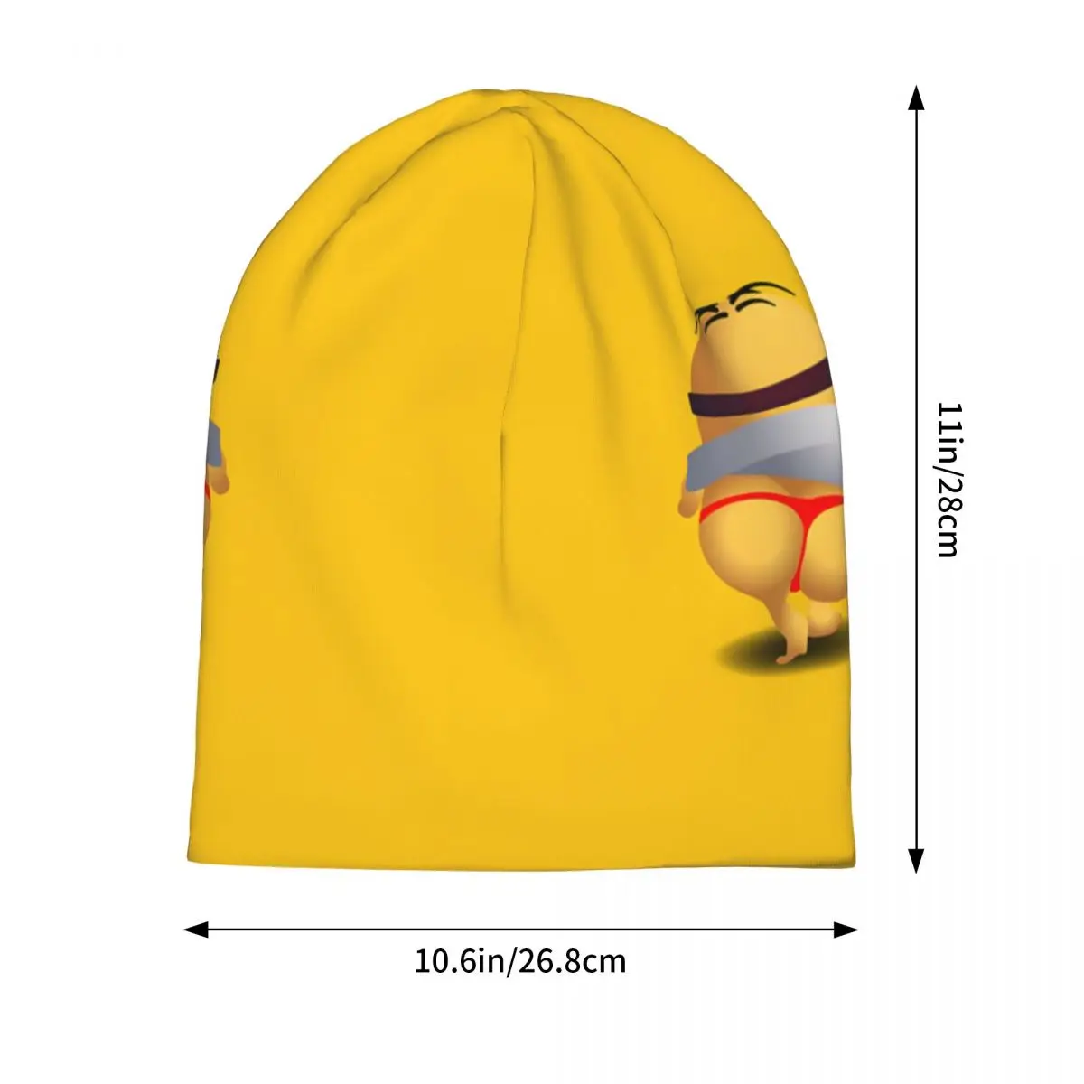 Despicable Me Skullies Beanies Caps Minions - Big Thongs Poppin\' Pin Thin Hat Autumn Spring Bonnet Hats Men Women\'s Street Ski