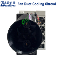 Antminer S21+ S21Pro Double Fan Duct Shroud For 2x14cm fan 8'(203mm)