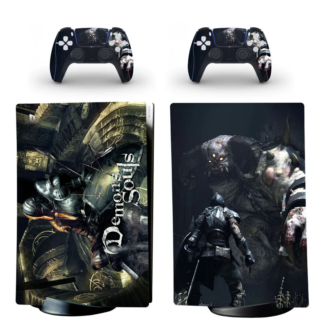 ゲーム デーモンズソウル PS5 デジタルスキン ステッカー デカール カバー コンソールとコントローラー用 PS5 スキン ステッカー ビニール