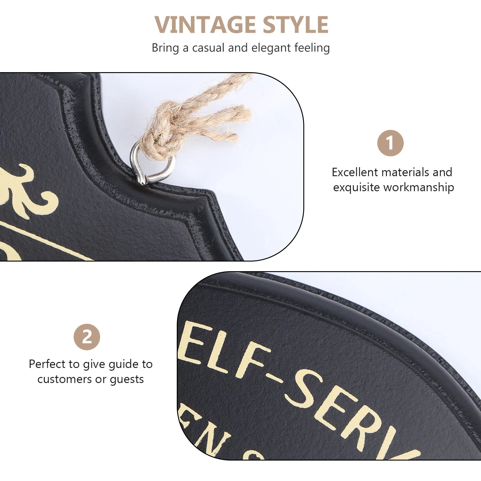 

1Pcs Rustic Wooden Laundry Room Hanging Sign Vintage Style Wall Plaque Creative Door Ornament for Shop Hotel Home