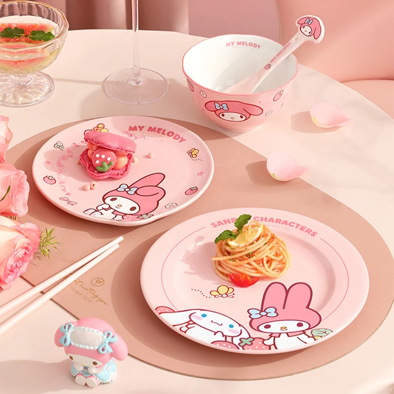 サンリオのかわいい食器 ボウル プレート スプーン 陶器ボウル 家庭用食器 ボウル プレート