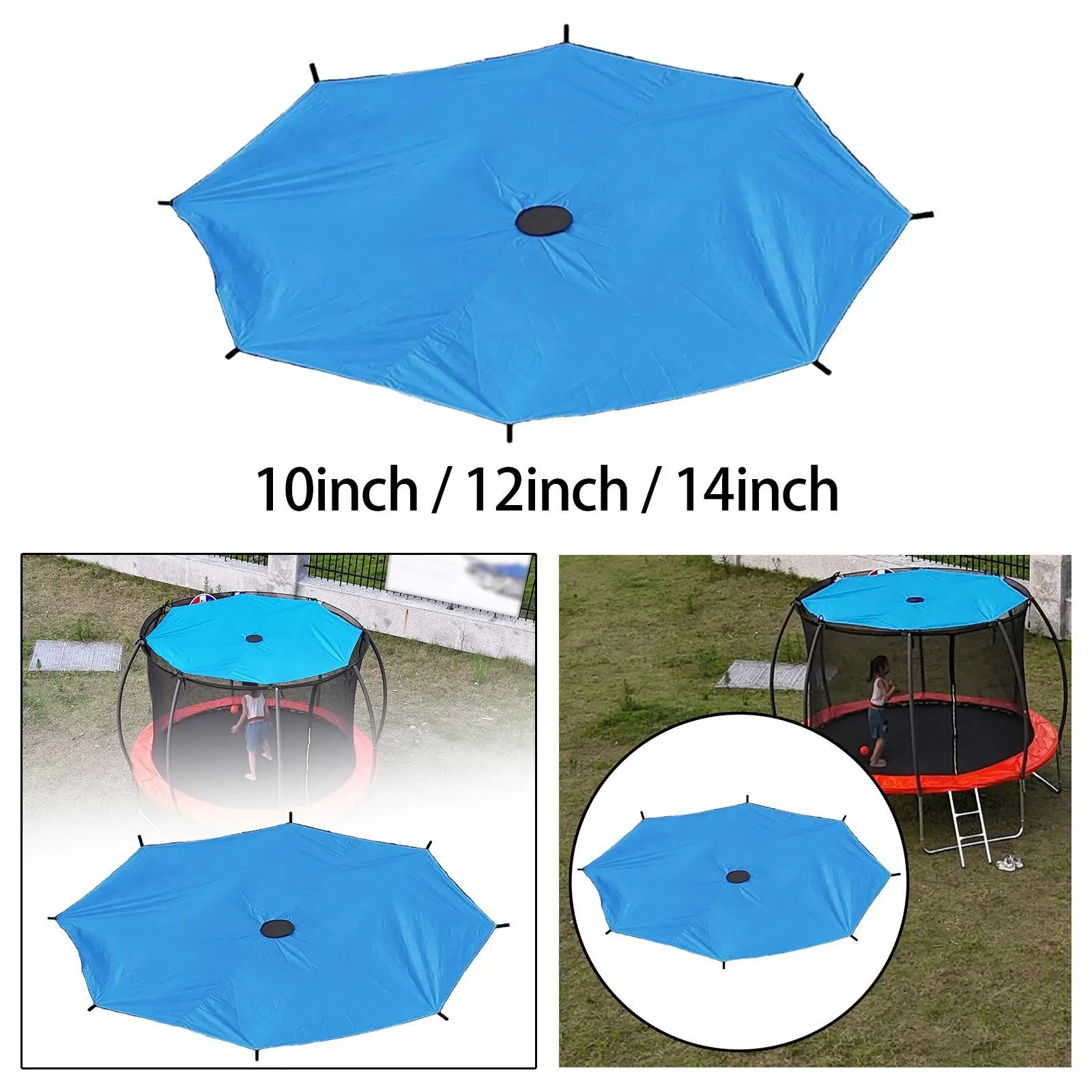 Solo copertura per ombra per trampolino, copertura superiore per trampolino da esterno, tettoia in tessuto Oxford