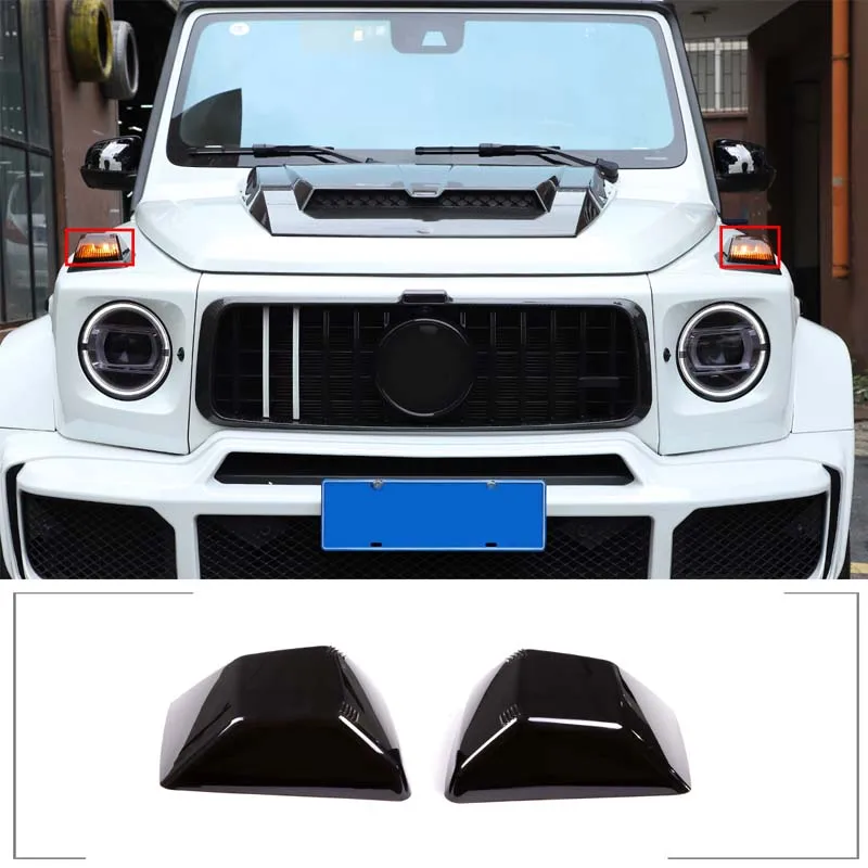 

Smoked Black Front Turn Signal Lamp Casing For Mercedes-Benz G-Class W463 2019-2025 Auto Exterior Styling Accessories