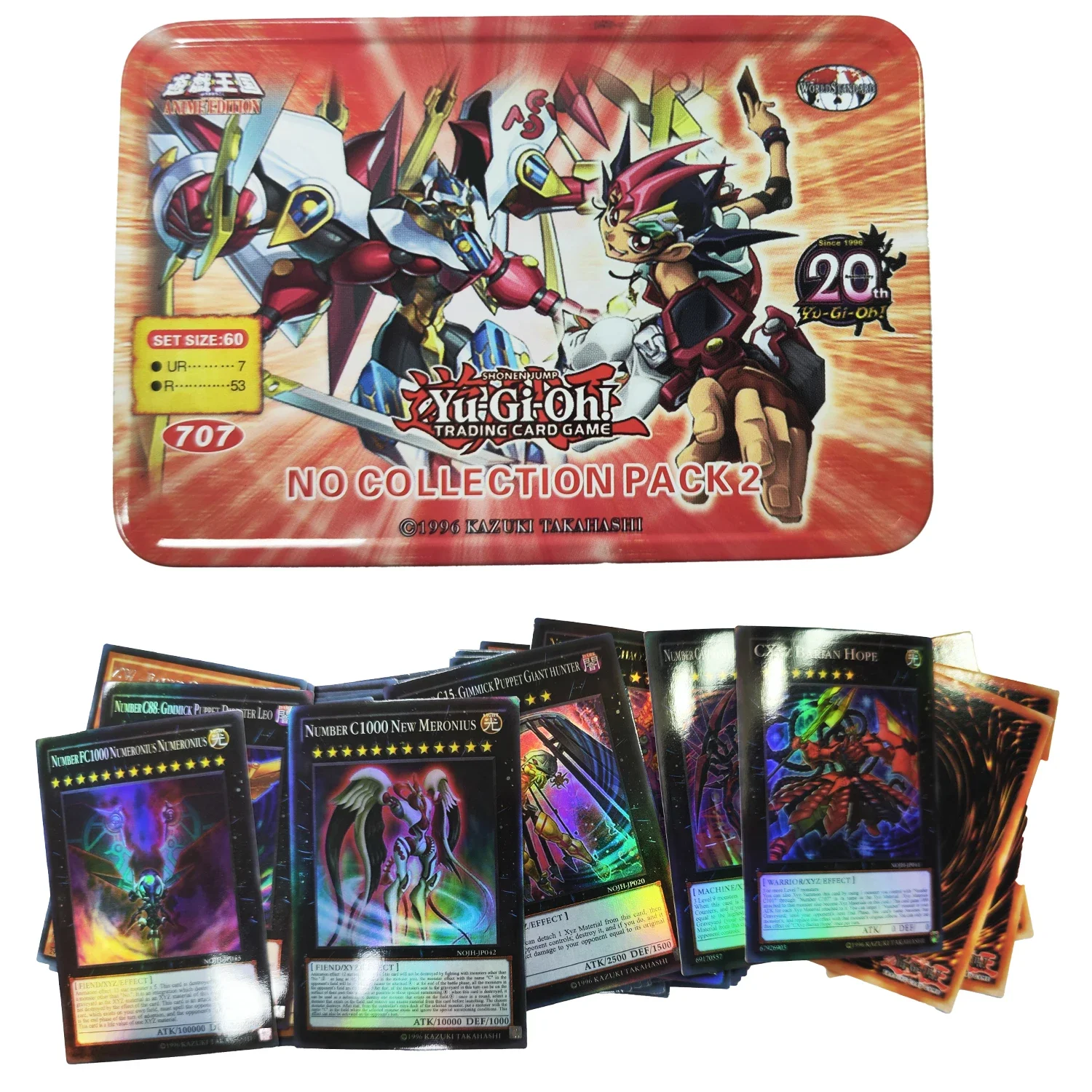 Yu Gi Oh Cards YUGI MUTO PACK Card English Holographic Golden White Dragon Duel Game Collection Card with Tin Box