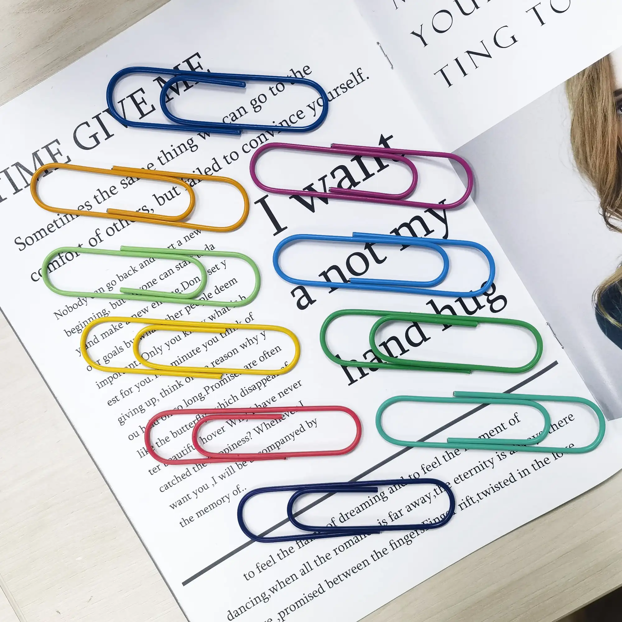 

(20 pack) Pen+Gear Assorted Color Giant Paper Clips, 10 Count
