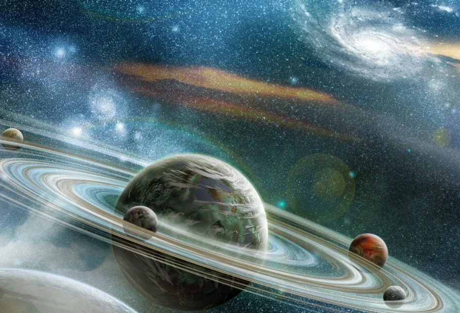 Universe Space Station Photography Backdrop Baby Birthday Party Decor Portrait Photographic Background Props Photo Wallpaper