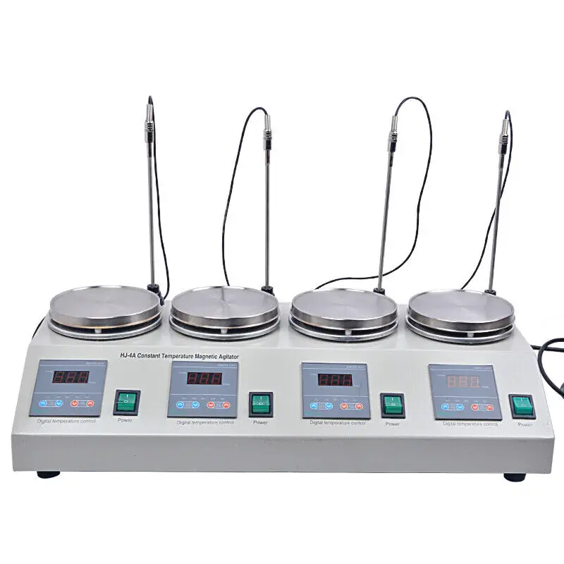 

4 Heads Multi unit Digital Thermostatic Magnetic Stirrer Hotplate mixer 110/220V H#