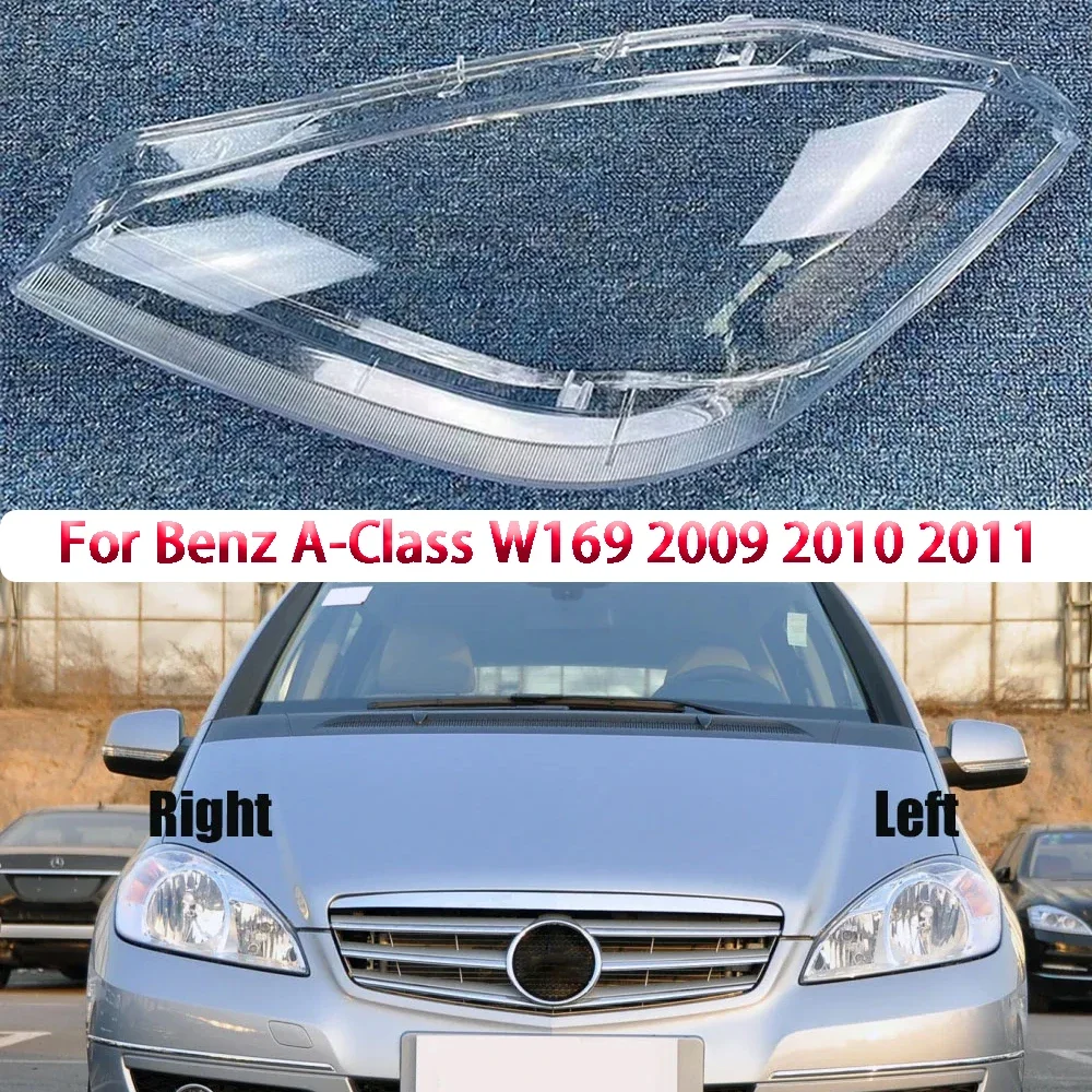 

For Benz A-Class W169 2009 2010 2011 Headlight Lens Shell Transparent Headlamp Cover Replace The Original Lampshade Plexiglass