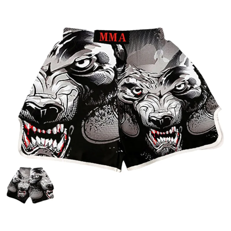 Boxing Shorts Fitness Sports Kickboxing Training Pants Grappling Sanda Fightwear MMA Clothing Boxing Equipment