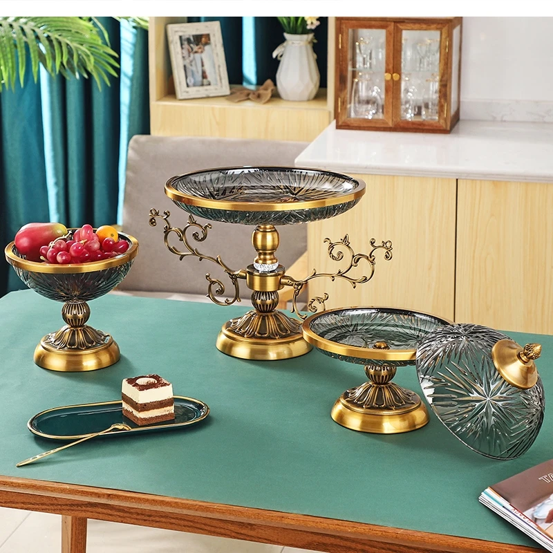 

glass multi-layer room table decoration covered dried