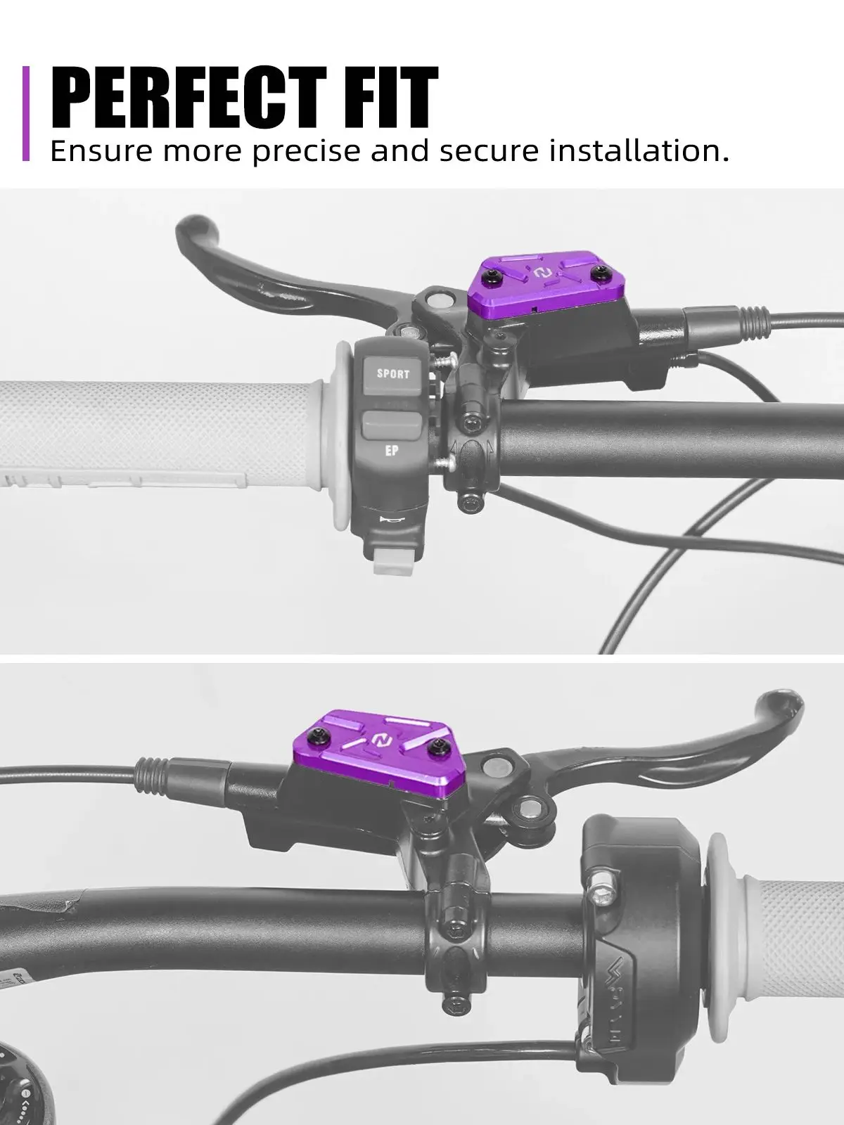 AliExpress NICECNC 2025 2024 2023 For Surron Light Bee X Front Rear Brake Reservoir Cover Caps Kit For Surron Light Bee S L1E Electric Dirt Bike