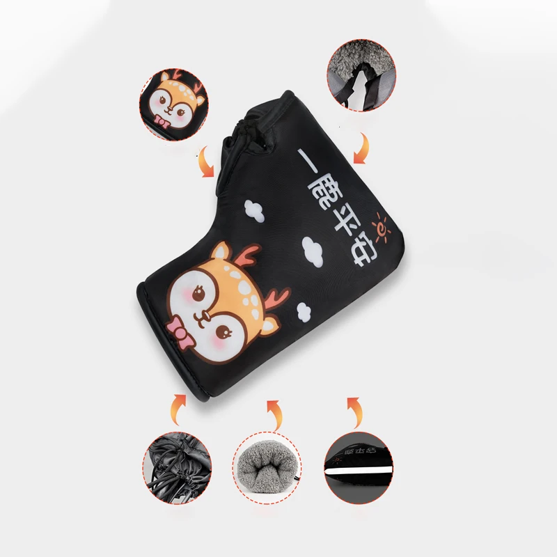 الشتاء دراجة نارية المقود يفشل واقية دراجة نارية سكوتر سميكة الدافئة قبضة مقود إفشل غير نافذ للمطر دفئا الكرتون قفازات #4