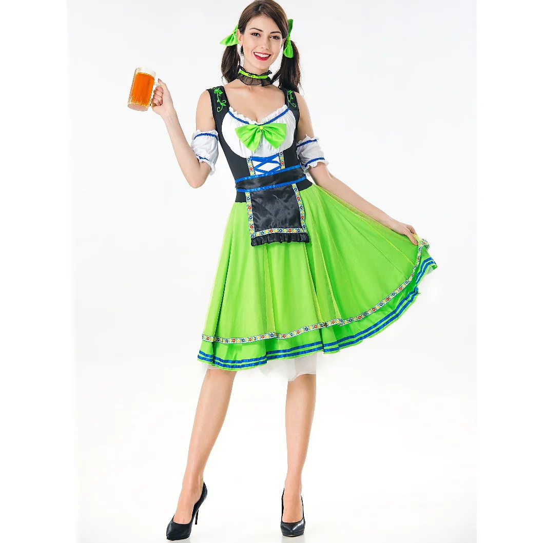 Halloween cosplay maid costume cosplay beer festival costume skirt performance dress