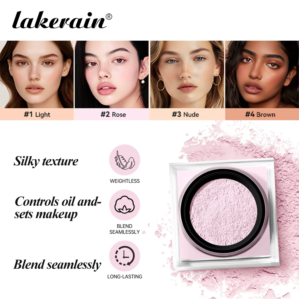 

Loose Baking Setting Powder Long Lasting Oil Control Brightening Evens Out Skin Tone Waterproof Natural Face Matte Loose Powder
