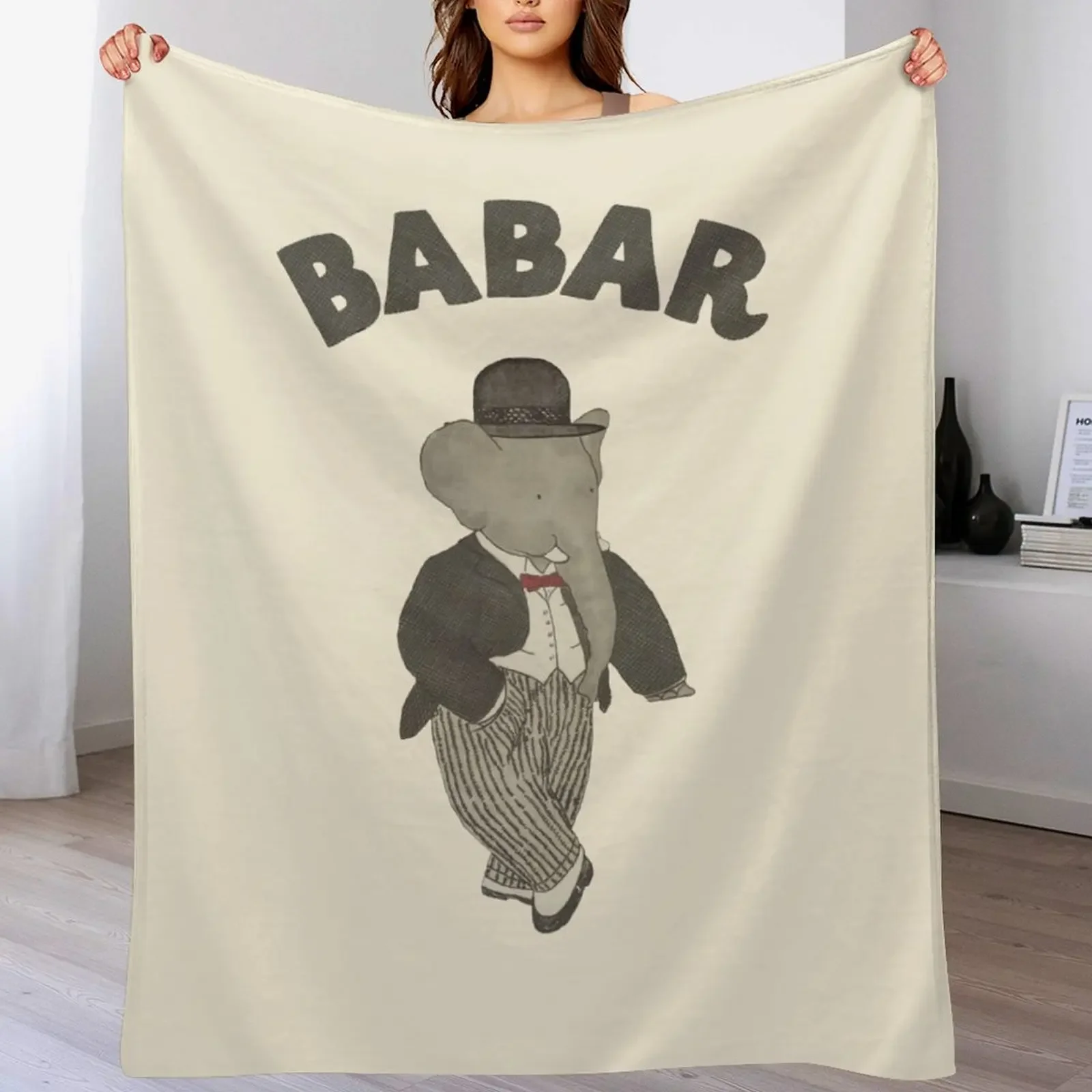 

Vintage Babar Throw Blanket Hairys Giant Sofa manga Sofas Blankets