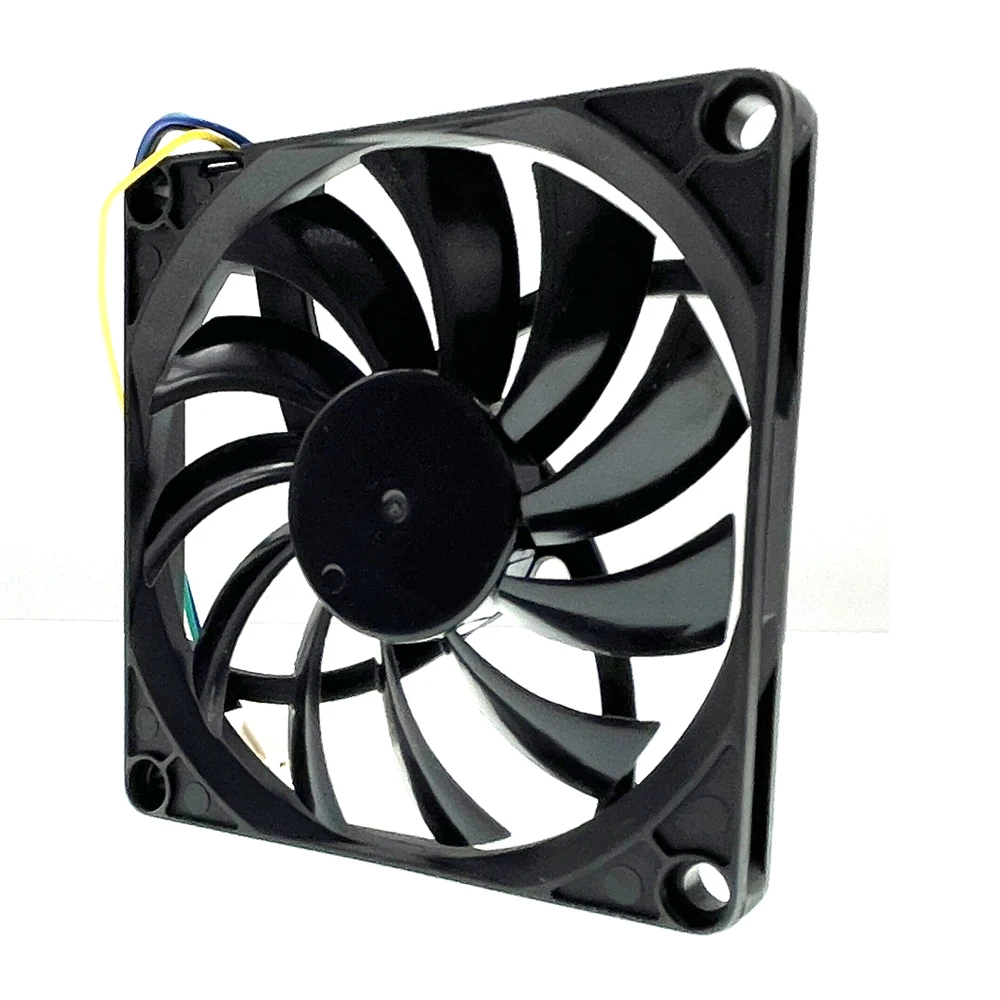 New Everflow R128010BU 80mm 10mm Slim Cooler Heatsink Fan 80X80X10mm Dual Ball Bearing 0.35A 3900RPM High Speed PWM Cooler