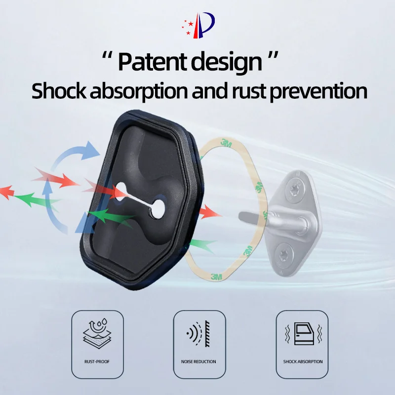 4pcs Silicone Car Door Lock Buckle Protection Cover Anti-collision,For Volvo S90 V90 V40 XC60 XC40 XC90 V60 S60 EX30 AWD Rdesign