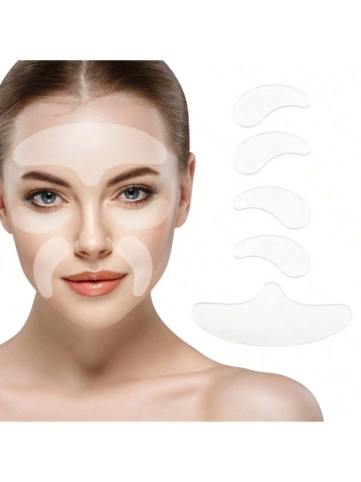 Wielokrotnego użytku silikonowa podkładka przeciwzmarszczkowa łatka na twarz szyi usuwanie zmarszczek łatka Pad lifting skóry twarzy Anti-Aging narzędzia kosmetyczne do twarzy