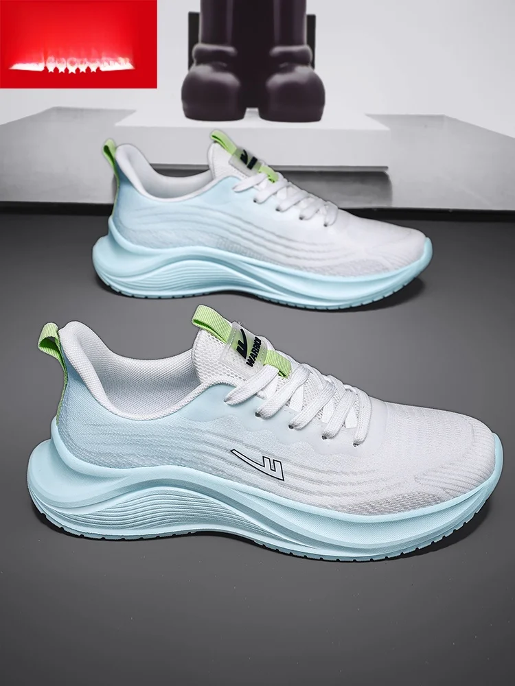 メンズ軽量ランニングシューズ通気性メッシュソフトボトムカジュアルスニーカー男性と女性のための快適なスポーツシューズ