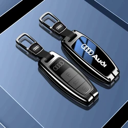 Car Smart Remote Key Case Cover Keychain For Audi A3 A4 B9 A6 A7 4K A8 E-tron Q5 Q8 C8 D5 SQ8 Protector Keeyless Accessories