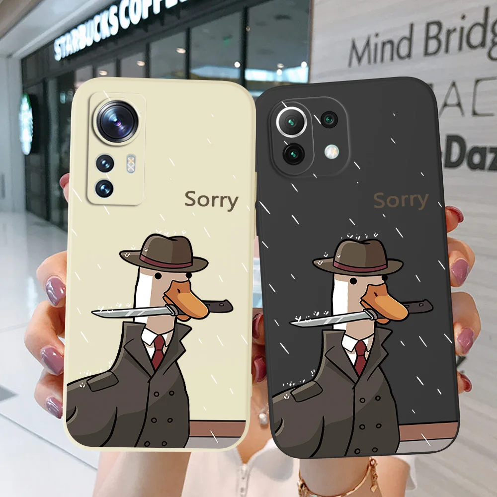 Чехол для xiaomi redmi 9 PRIME 9C NFC 9A 9at 9i Poco M2 M3 Pro X2 K30 K20, чехол для телефона, мягкий силиконовый милый чехол с изображением грустной утки
