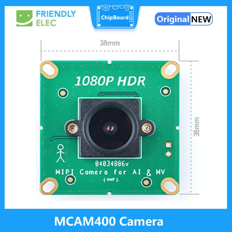 FriendlyELEC MCAM400 1080P HDR MIPI Camera, Support NanoPC-T4 NanoPi-M4/NEO4 IR Filter/o IR Filter