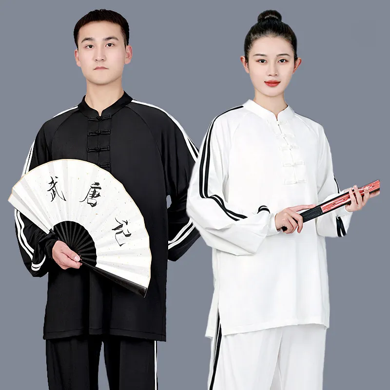 Summer Tai Chi Suit New Arrival Women Men Milk Silk Fabric Martial Arts Performance Youthful Design Training Uniform for Student