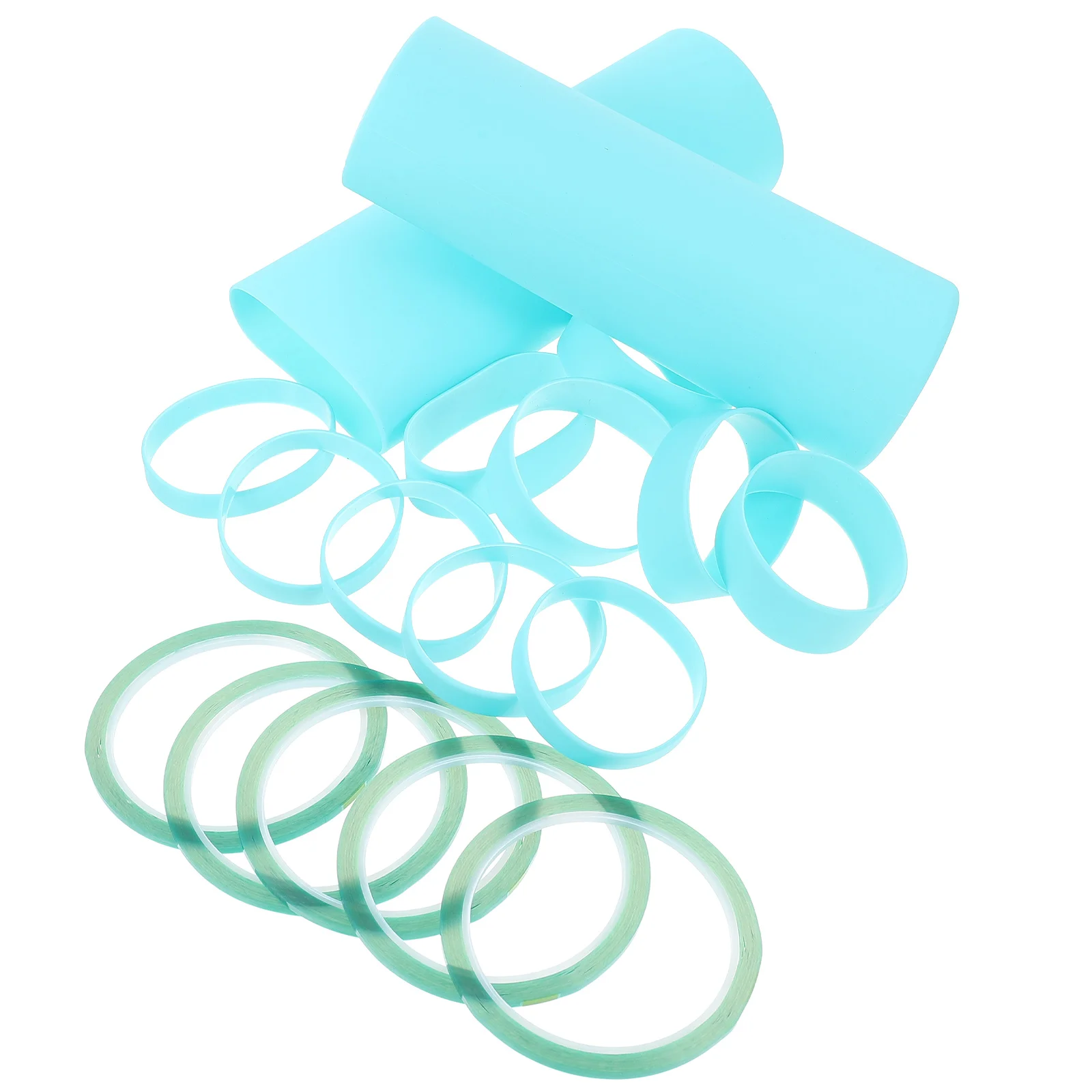 

1 set Silicone Bands Reusable Elastic Bottle Sleeve Accessories Long Heat Press Straps Silica Gel Portable Sublimation Supply