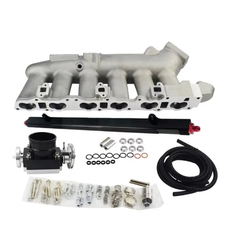 Intake Manifold And Fuel Rail And 90-85mm Q45 Throttle Body For R33 R32 RB25DET
