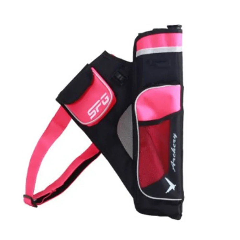 Professional Arrow Quiver Holder Oxford Cloth Three-tube Storage Arrow Chamber Organizer Bag Archery Hunting Equipment