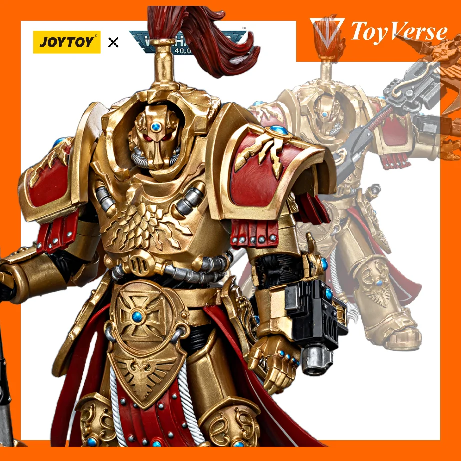 

TOYVERSE 1/18 Joytoy Warhammer 40K Adeptus Custodes Allarus Custodian with Castellan Axe Action Figure Model Toy