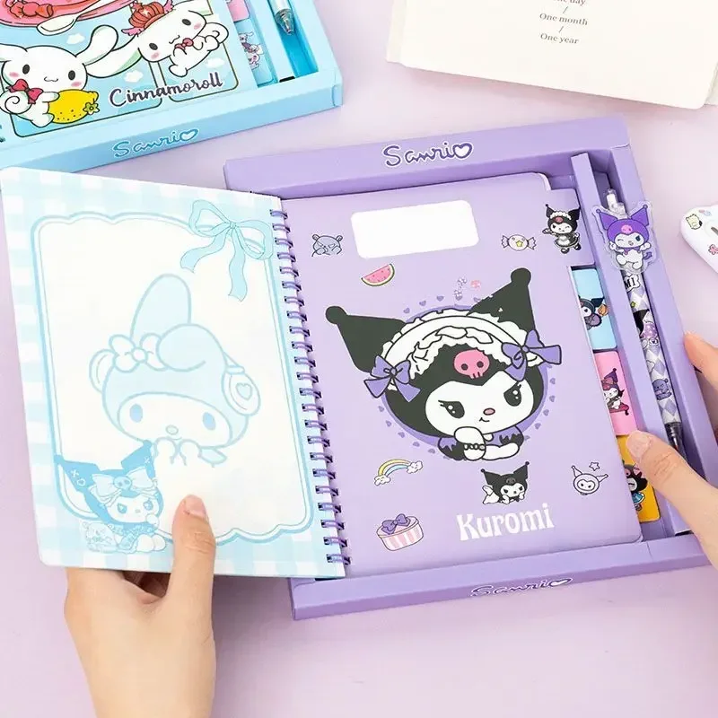 

Sanrio Hello Kitty My Melody Coil Book Cinnamoroll Cute Cartoon Ledger Notebook Set Stationery Birthday Ins Gifts for Kids